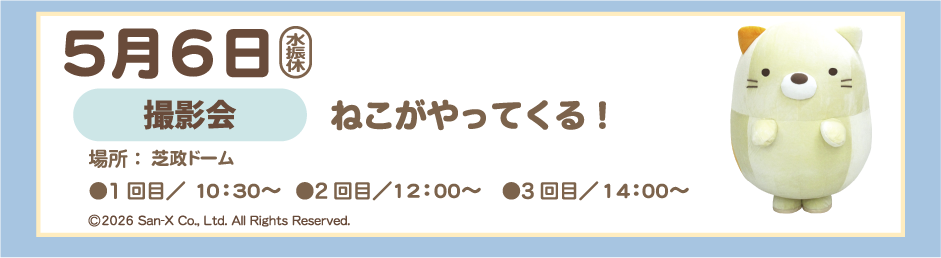 ２０２６年５月６日 ねこがやってくる